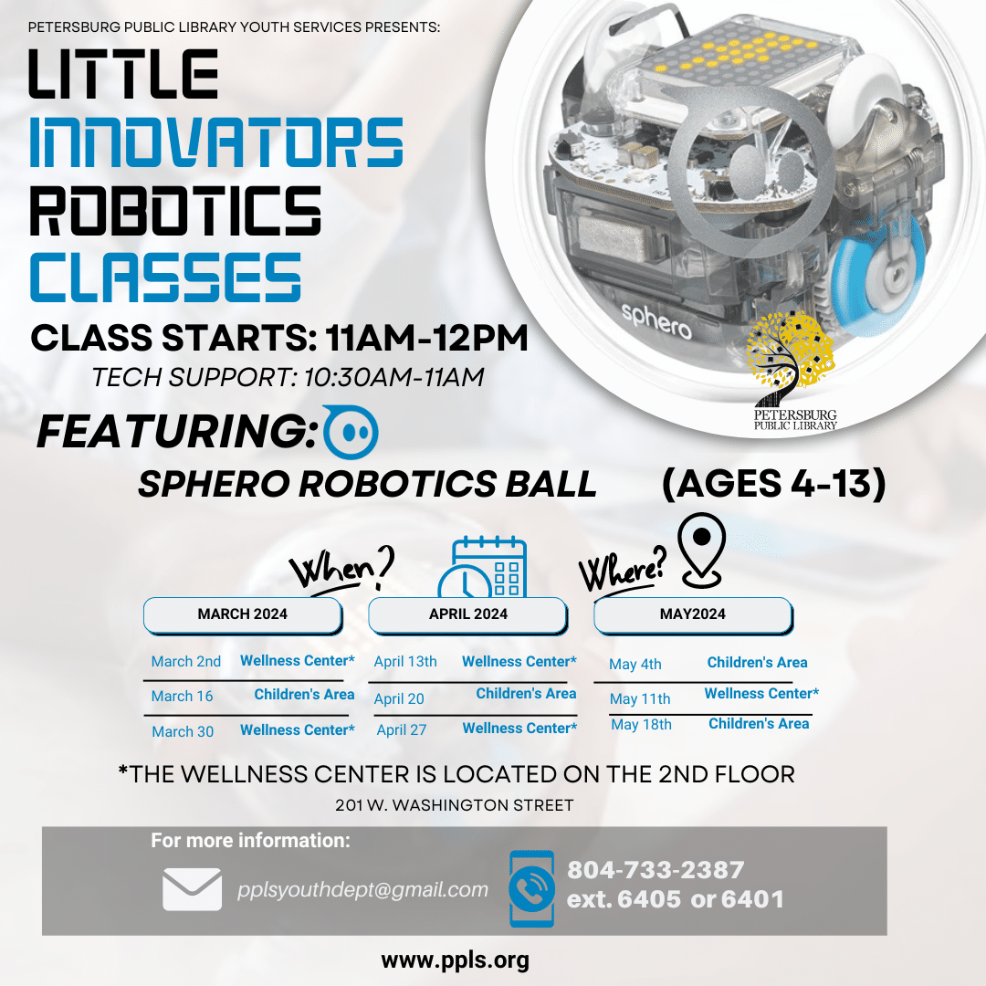 Little Innovators Robotics Class Flyer